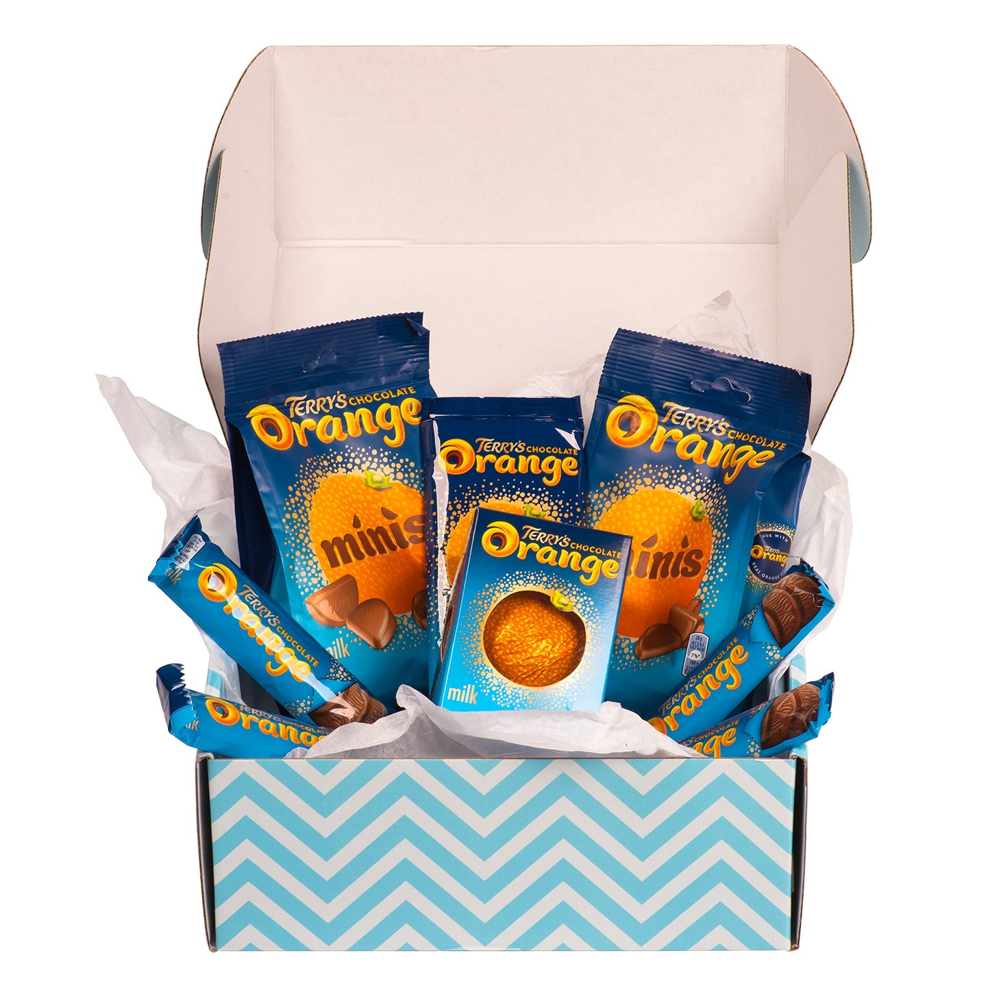 Terrys Chocolate Orange Hamper. Chocolate Gift Set For All Those Chocolate Lovers. Presented In A Unique Gloss Finished Gift Box, Orange Chocolate