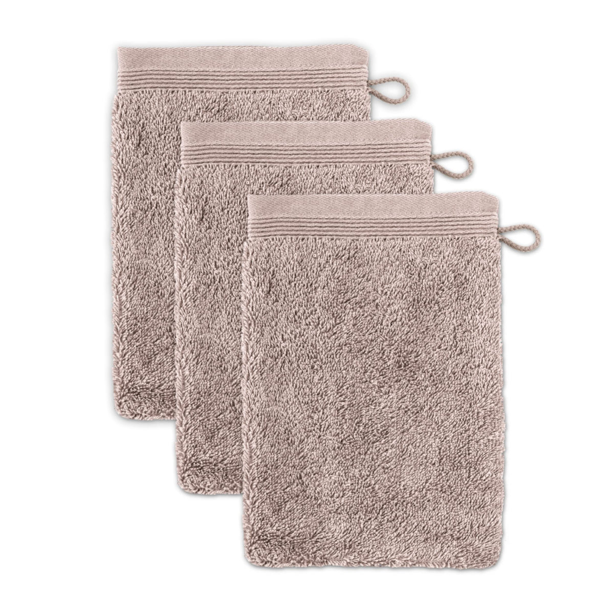 M?ve 3er set Superwuschel wash glove 15 x 20 cm made of 100% cotton, cashmere