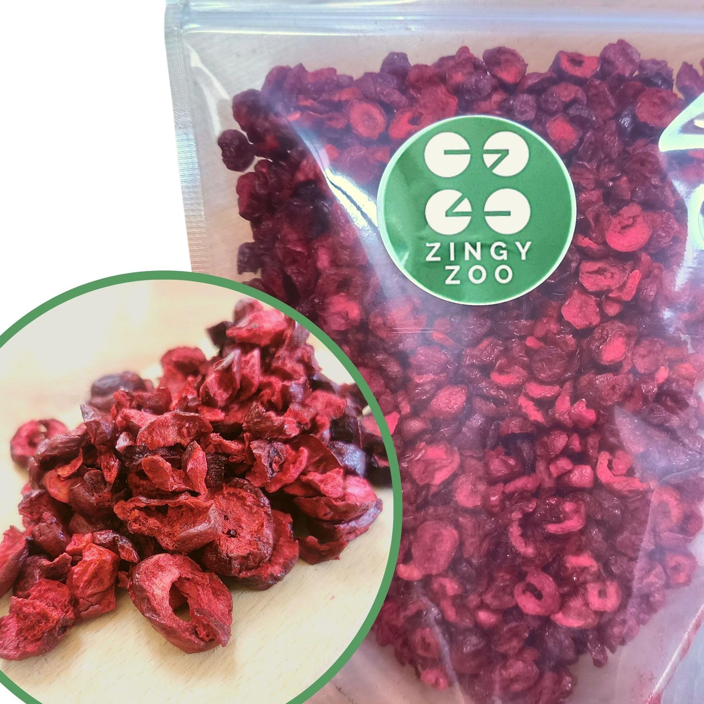 Freeze Dried Cherry Pieces Slices | XL 300g Natural Dried Cherries for Baking, Cooking, Smoothies, Cake Decoration | Pure Freeze Dried Fruit | Fresh