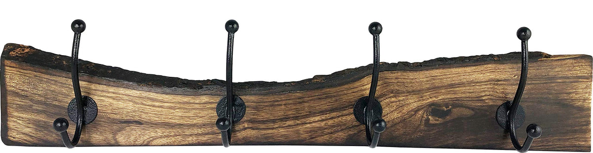youngschwinnDESIGN - Coat Rack with 4 Hooks 500 mm Mango Wood