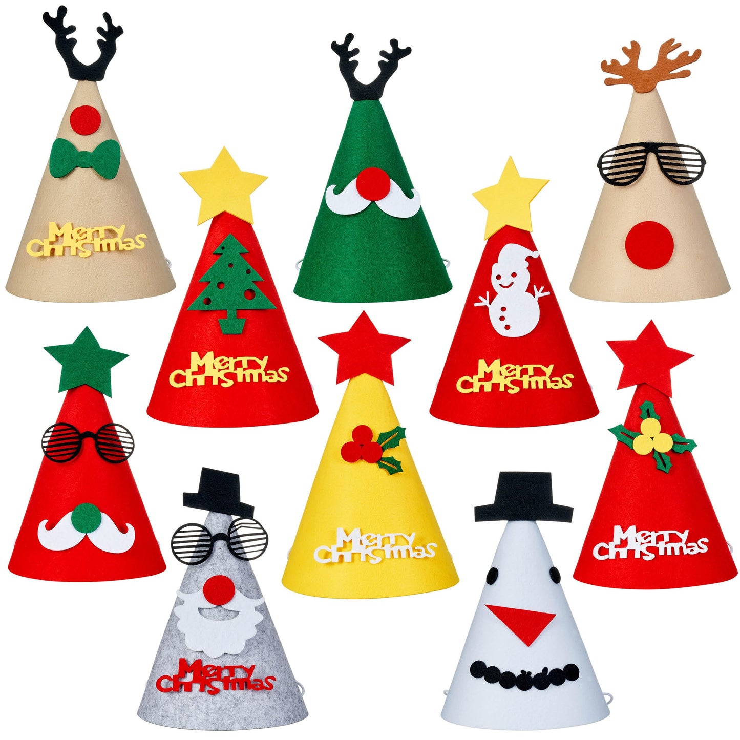 THE TWIDDLERS ? 15 Christmas Hats For Parties, Christmas Crackers, Novelty Xmas Hat ? Festive Photo Props for Xmas Parties, Assorted Christmas Designs