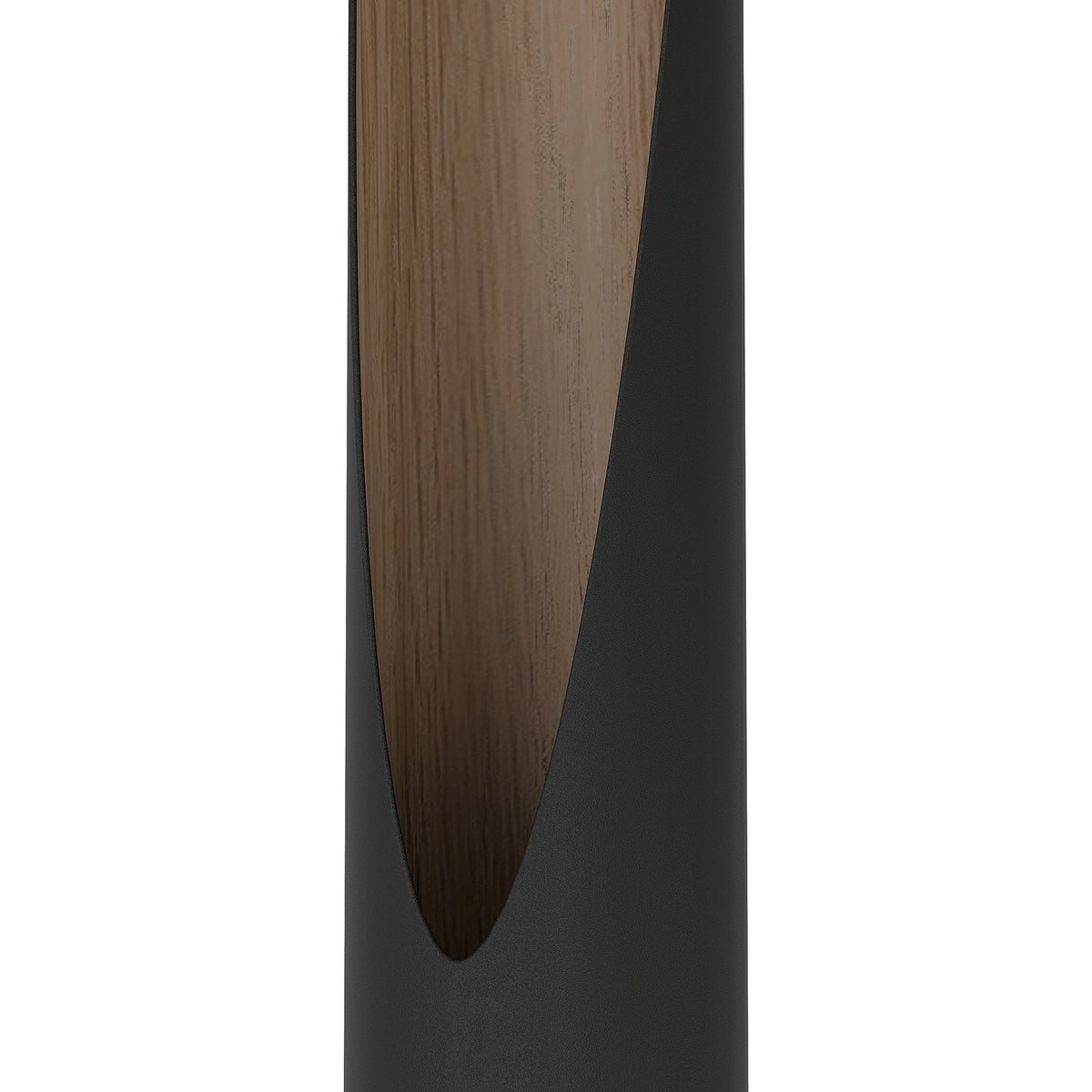 Eglo Table lamp Barbotto, Bedside lamp with indirect Light, Living Room Lighting Made of Black Metal and Wood in Oak, incl. GU10 Bulb, 40 cm, FSC