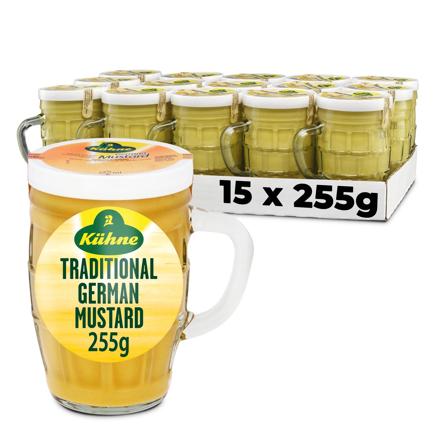Kuhne German Beermug Mustard 250ml (Pack of 15)