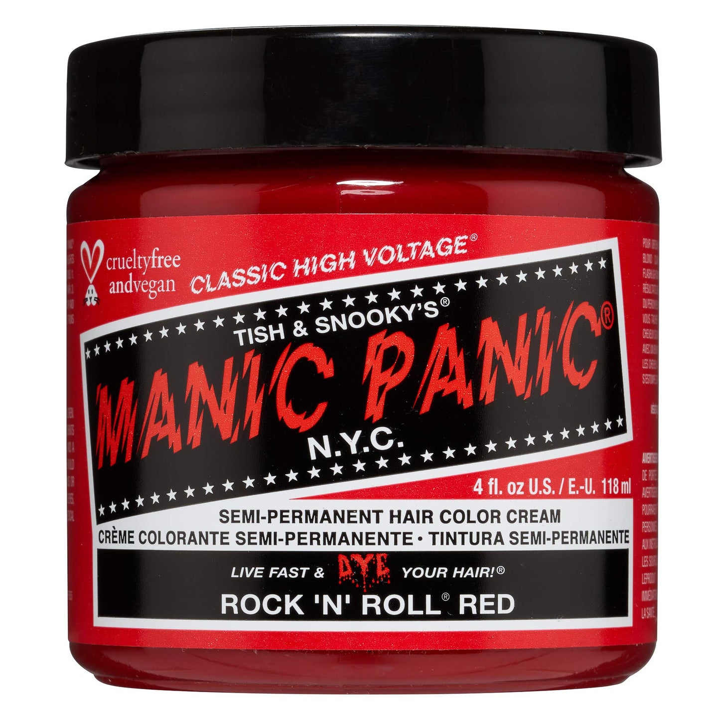 Manic Panic High Voltage? Classic Cream Formula Colour Hair Dye 118ml (Rock 'N' Roll? Red)