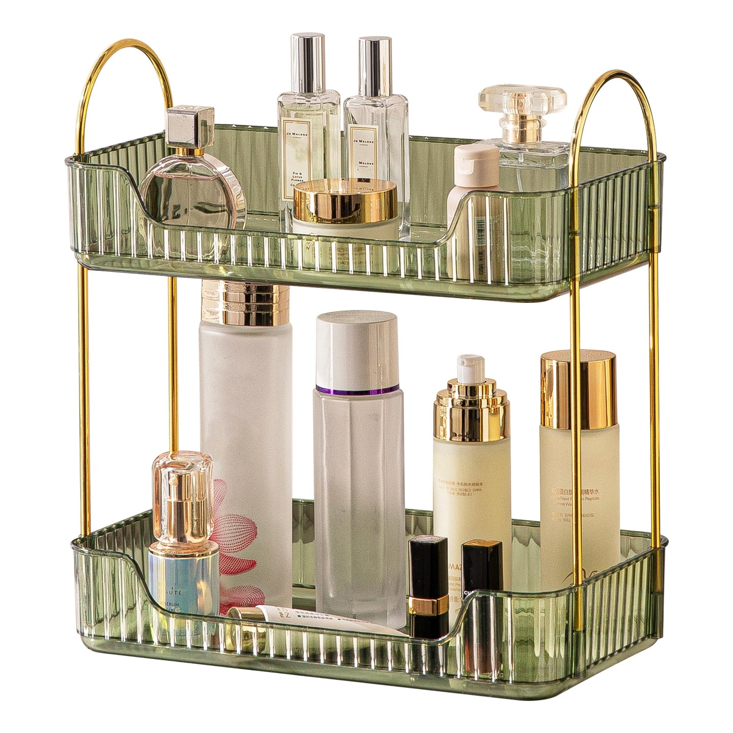 Bathroom Organiser Countertop, Vanity Trays for Bathroom, Skincare Makeup Organiser Shelf, Vanity Organiser, Bathroom Counter Shelf for Cosmetics,