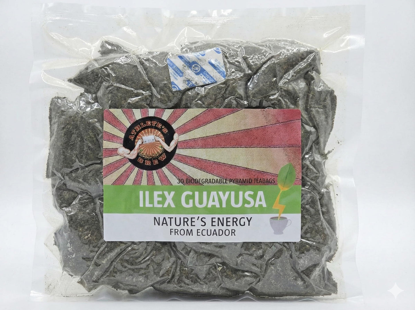 Pure Guayusa - 30 Biodegradable Teabags (5g leaf in each) (Original)