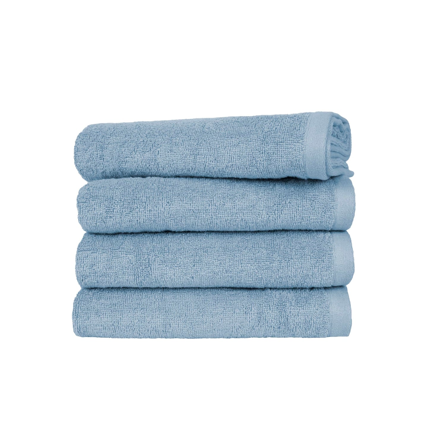 Ruggeri 4 Piece Guest Towel Set, 40x50 cm, Soft Cotton, Light Blue