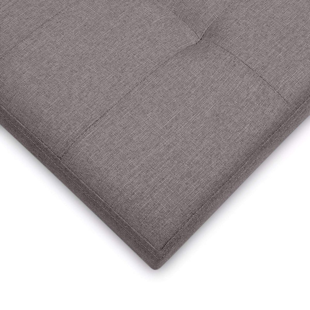 BRIAN & DANY Folding Linen Storage Boxes Footstool Ottoman, Foot Rest Stool, Foldable Seat Bench Footrest - Brown, 76 x 38 x 38 cm