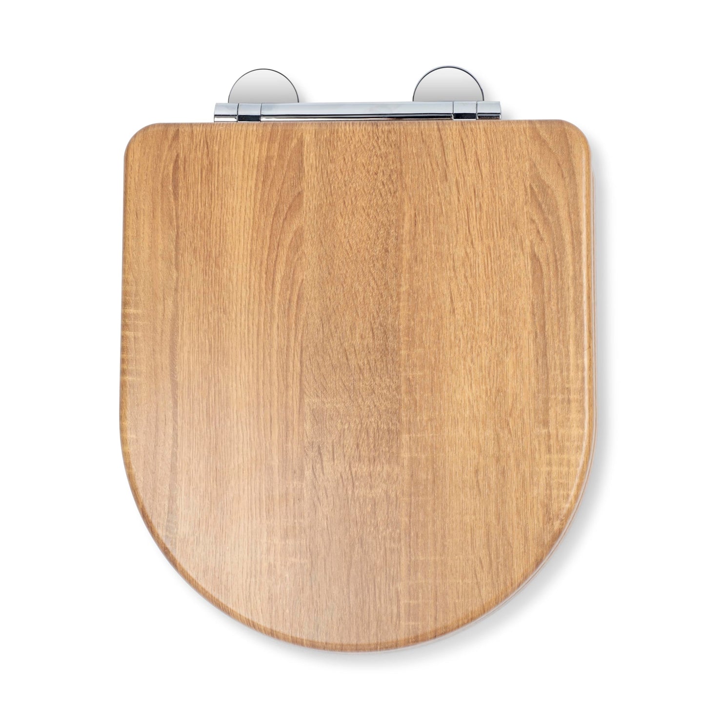 Croydex Levico Flexi-Fix D Shape Toilet Seat Soft Close - Quick Release Button for Easy Cleaning and Adjustable Hinges with Top and Bottom Fixings