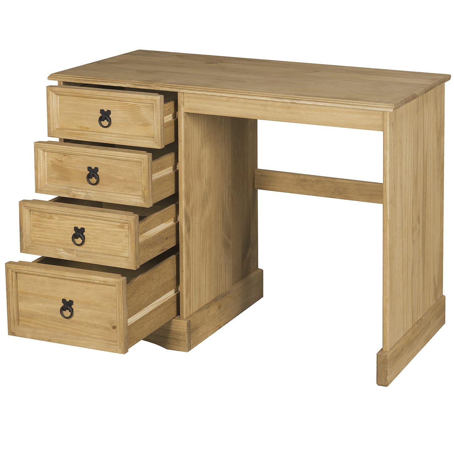Mews Corona Dressing Table 4 Drawer Desk Computer Mexican Solid Pine