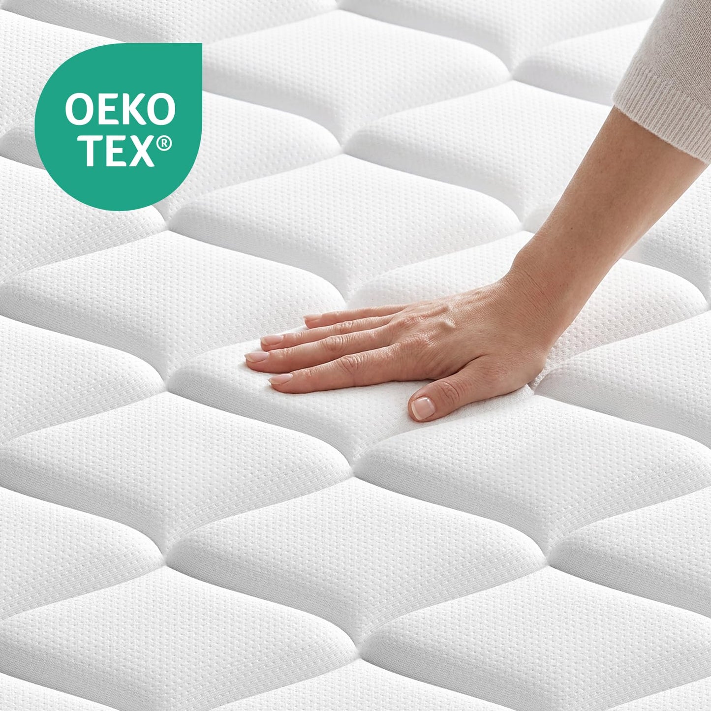 BedStory Small Single Hybrid Mattress, 22cm Pocket Sprung, 75x190cm