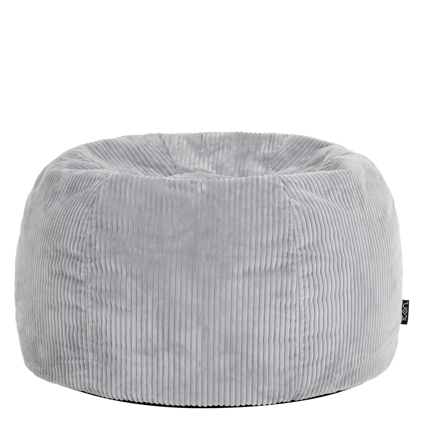 icon Kingston Cord Bean Bag with Filling Included, Set of 2, Grey