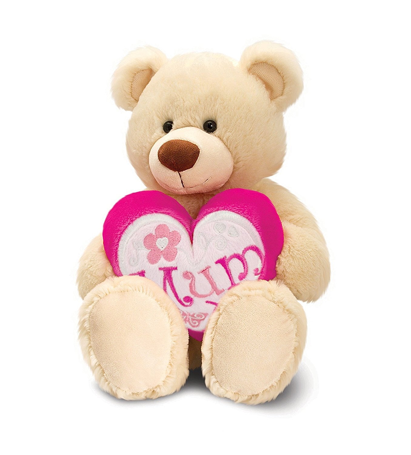 Mothers Day Rufus Bear with Heart 25cm SM4195