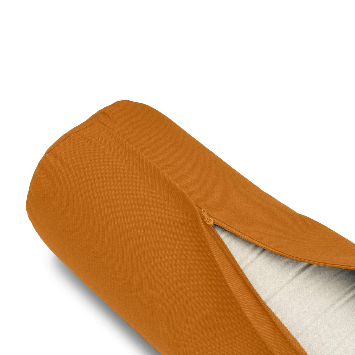 basaho Yoga Bolster | Organic Cotton | Buckwheat Hulls | Removable Washable Cover (Mango)