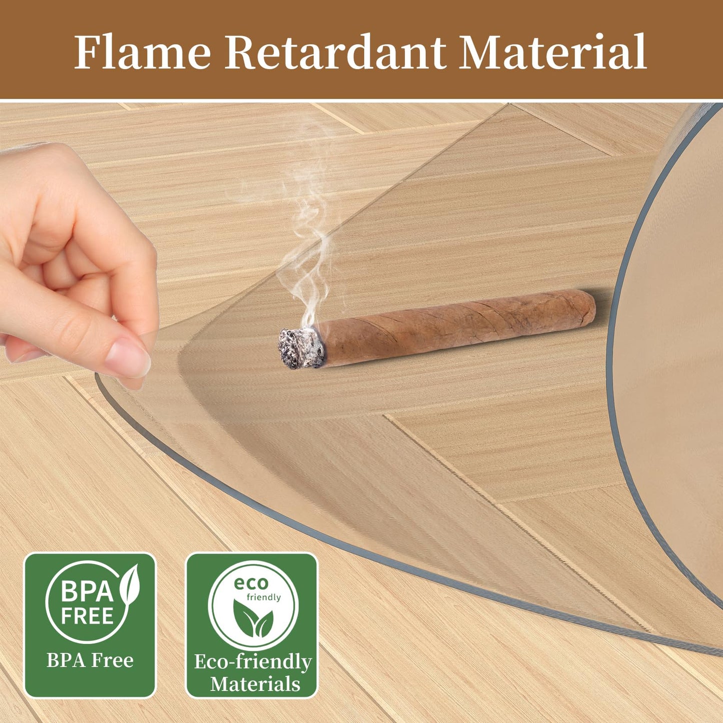 MESHDO Office Chair Mat for Hardwood Floor, 90 X 120 X 0.17cm Desk Chair Mat for Hard Floors, PVC Clear Floor Protector for Home and Office Floor Mat