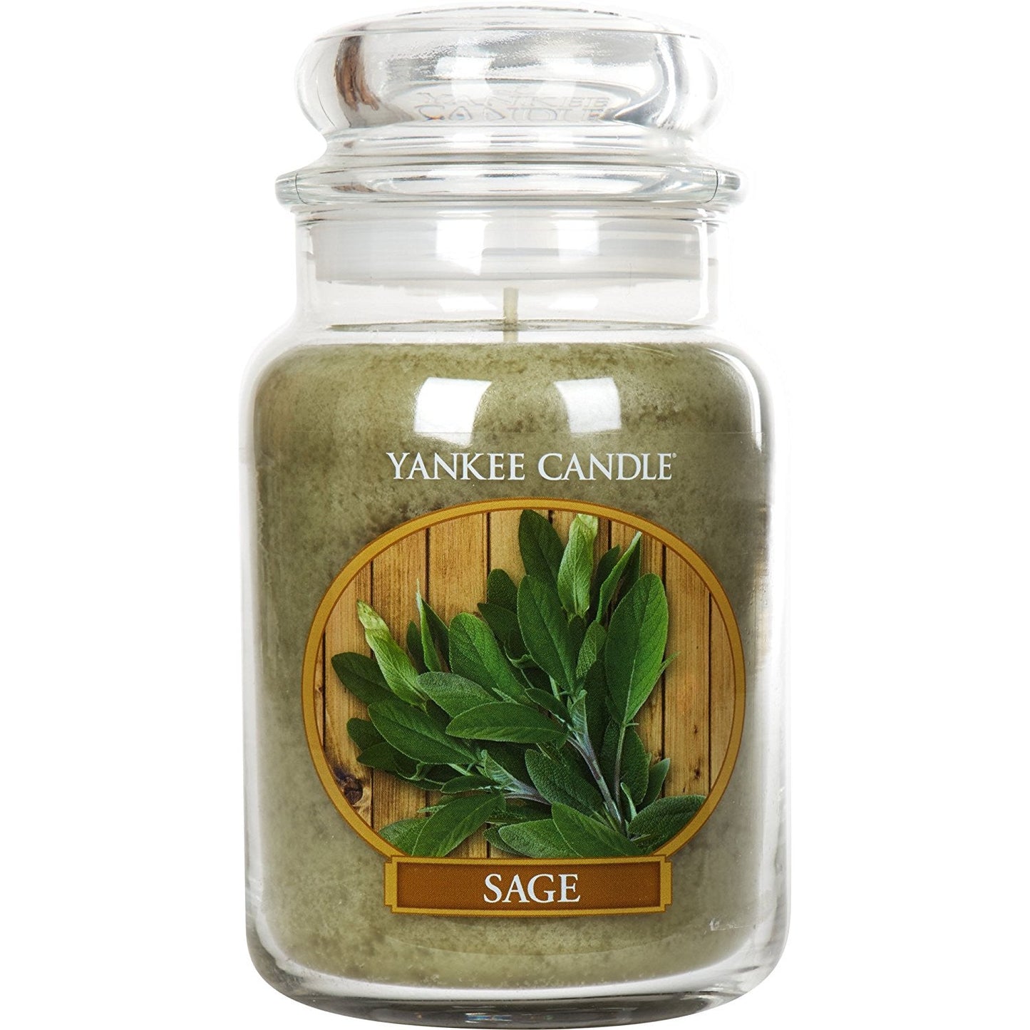 Large Yankee Candle - Sage Scent - Glass Jar