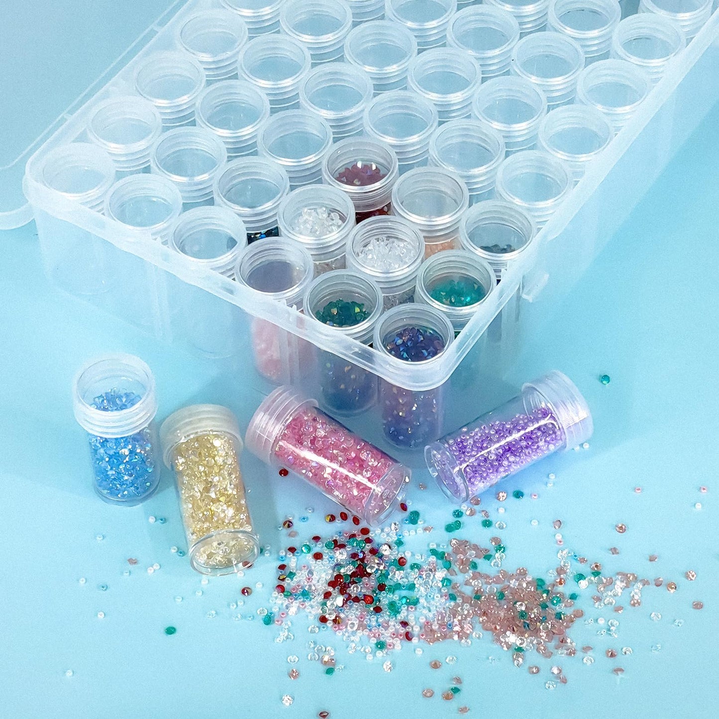 60 Slots Diamond Painting Storage & Organization Tray β Seed Organizer, Bead Container