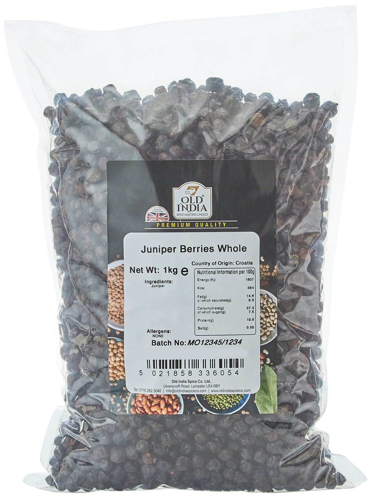 Old India Juniper Berries Whole 1 Kg