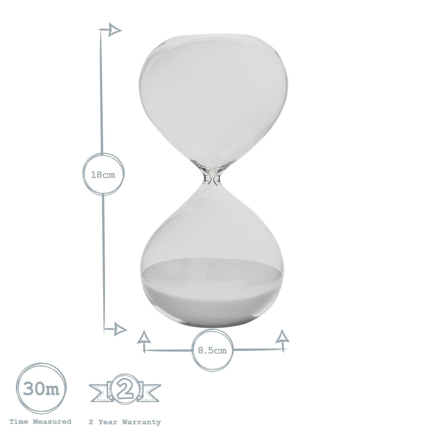 30 Minute Glass Sand Timer
