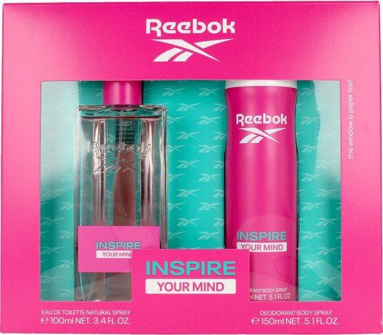 Reebok Inspire Your Mind Woman Gift Set 100ml EDT + 150ml Body Spray Women's Fragrance
