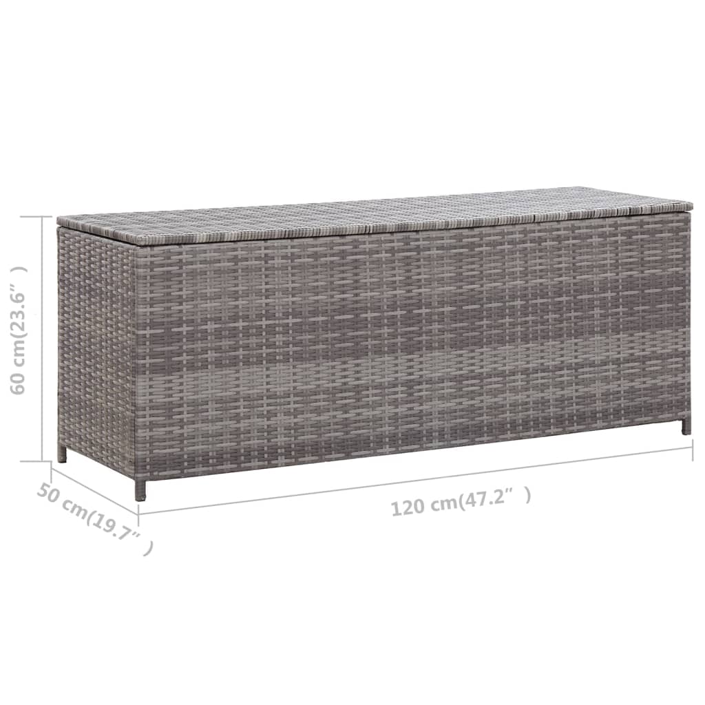 Outdoor Patio Poly Rattan Garden Storage Box Cushion Boxes Chest Cabinet