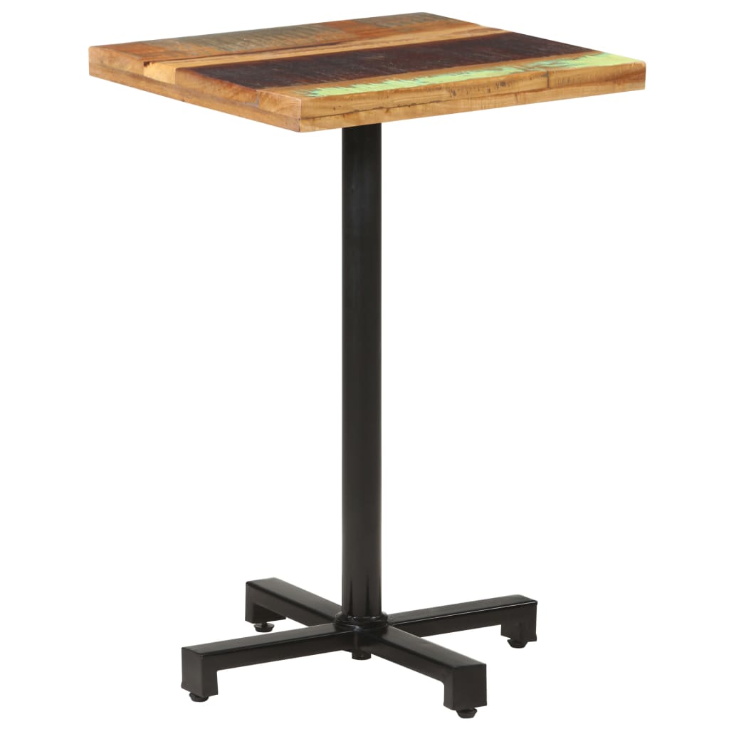 Bistro Table Square 50x50x75 cm Solid Reclaimed Wood