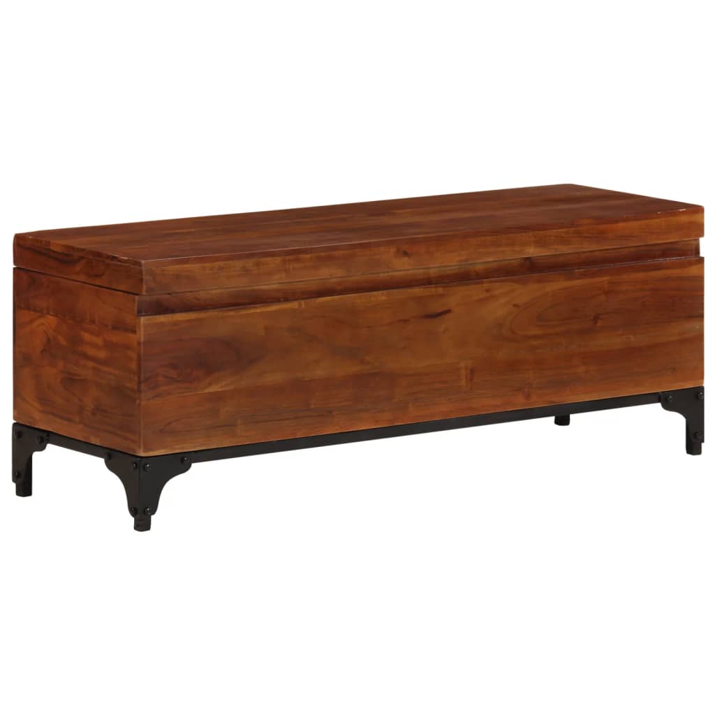 Storage Trunk 110x35x41 cm Solid Acacia Wood