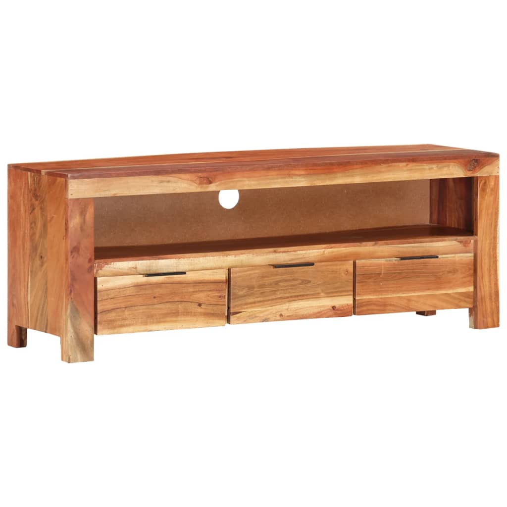 TV Cabinet 110x30x40 cm Solid Acacia Wood