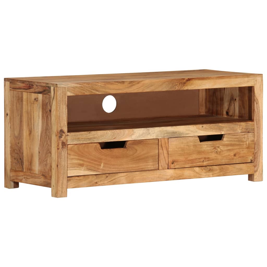 TV Cabinet 88x35x40 cm Solid Wood Acacia