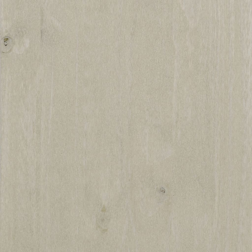 Desk HAMAR White 113x50x75 cm Solid Wood Pine