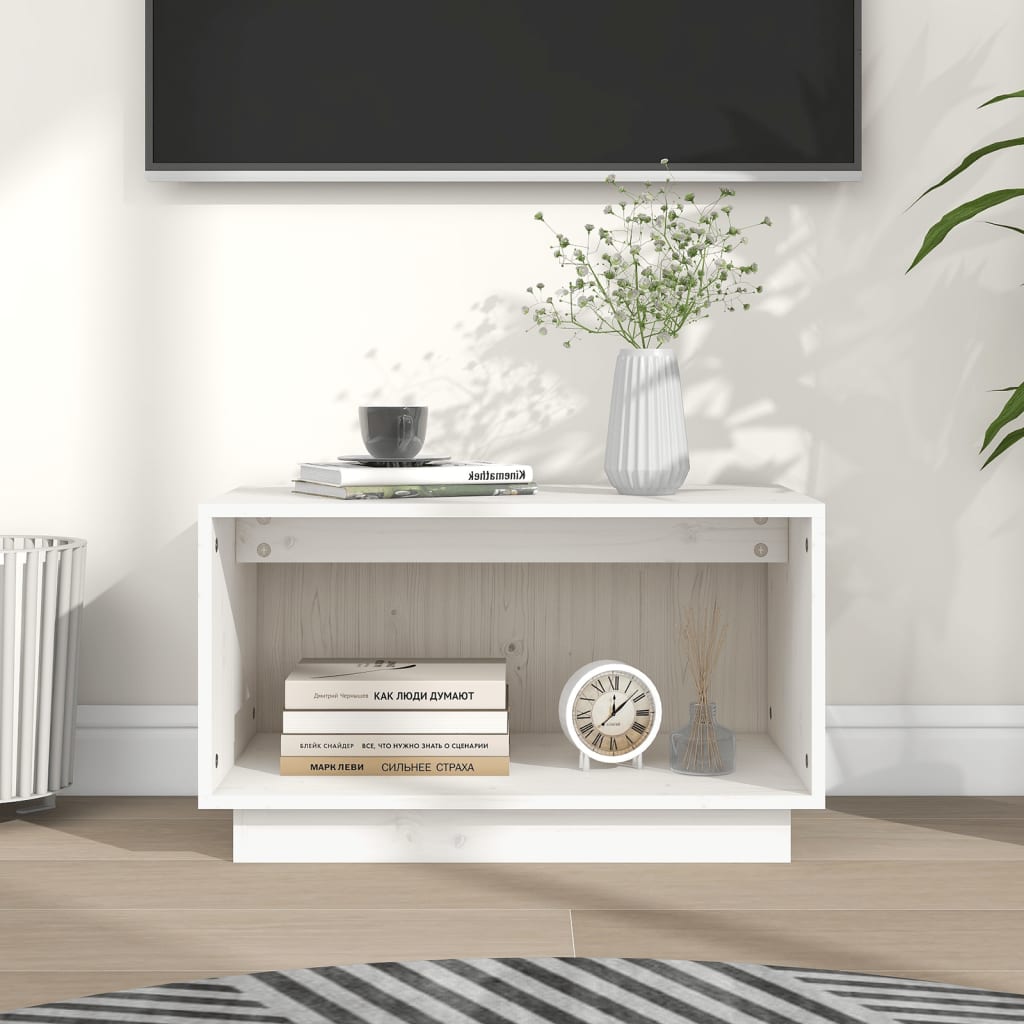 Tv Cabinet 60X35X35 Cm Solid Wood Pine