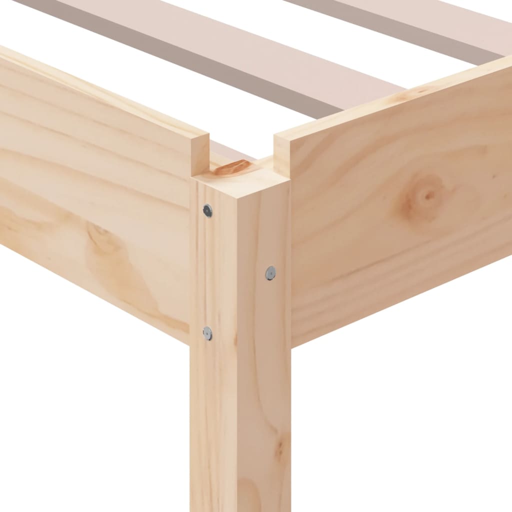 Stack Bed without Mattress 100x200 cm Solid Wood Pine