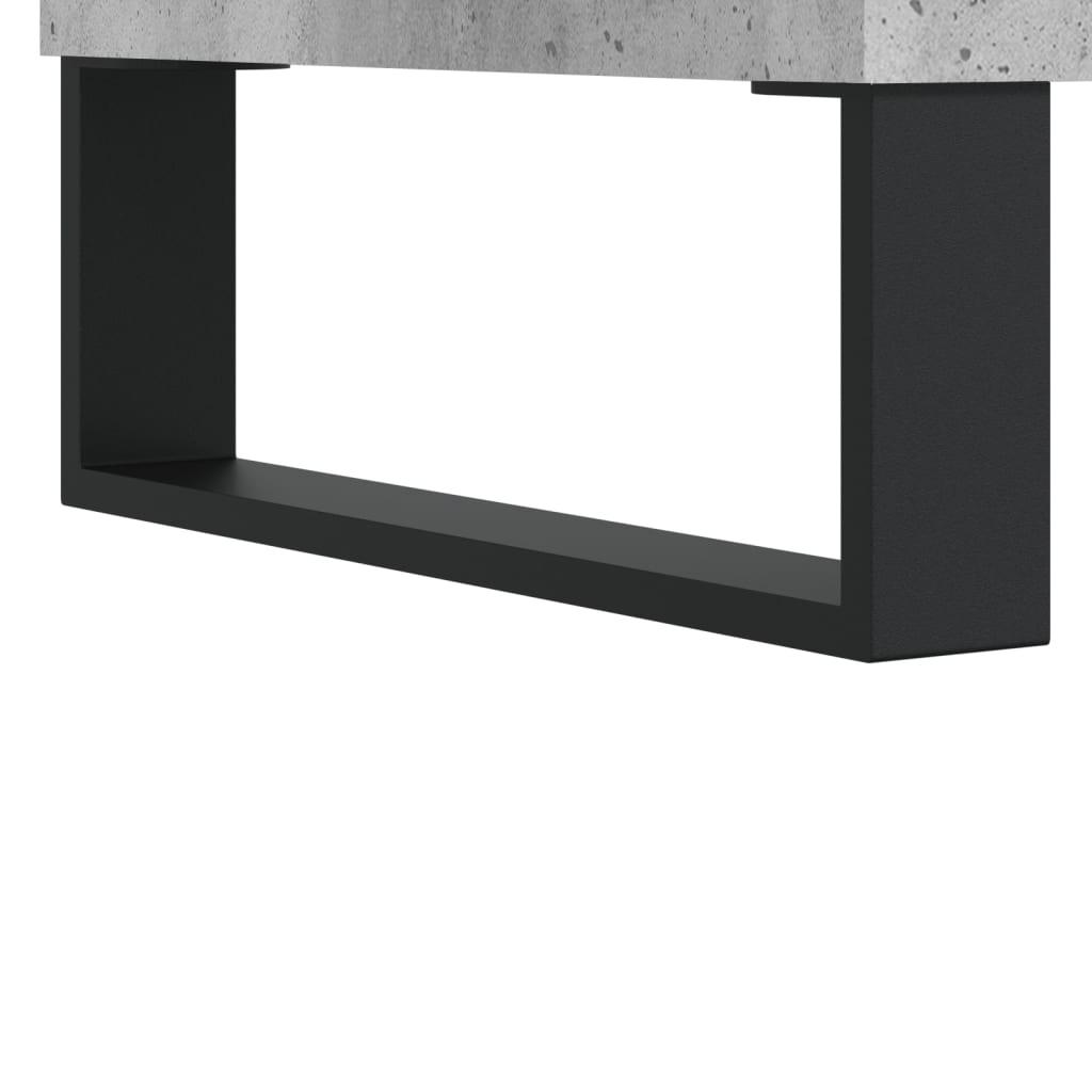 Highboard Concrete Grey 69.5x31x115 cm Engineered Wood