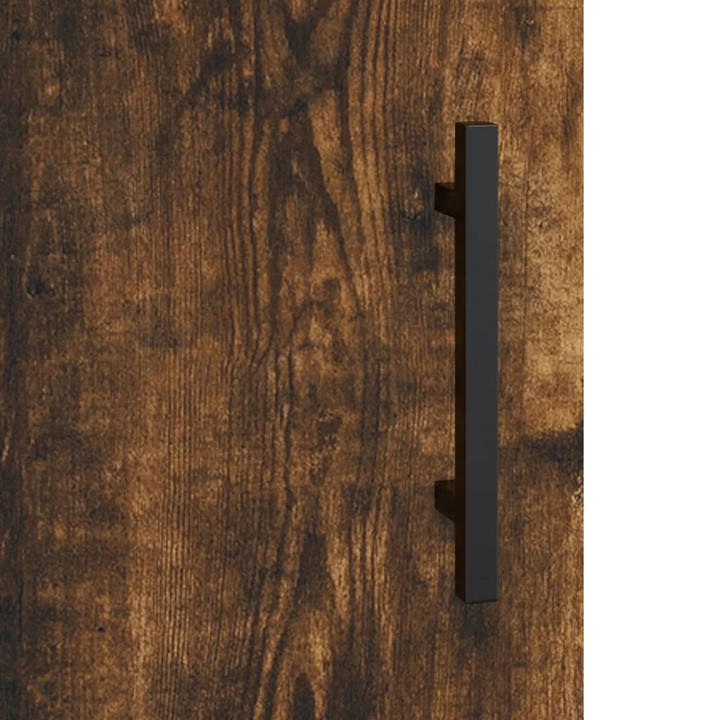 Wall Mounted Cabinet Smoked Oak 34.5x34x90 cm