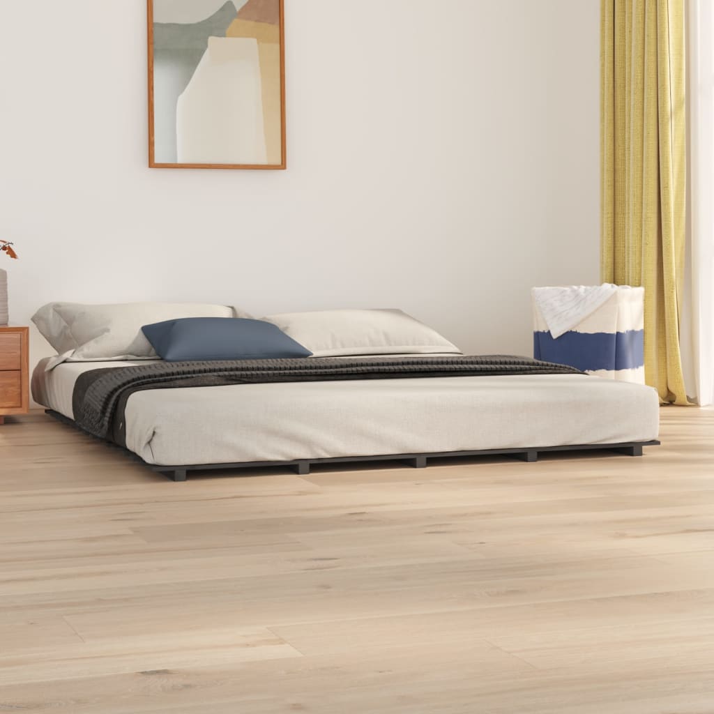 Bed Frame Without Mattress Solid Wood Pine