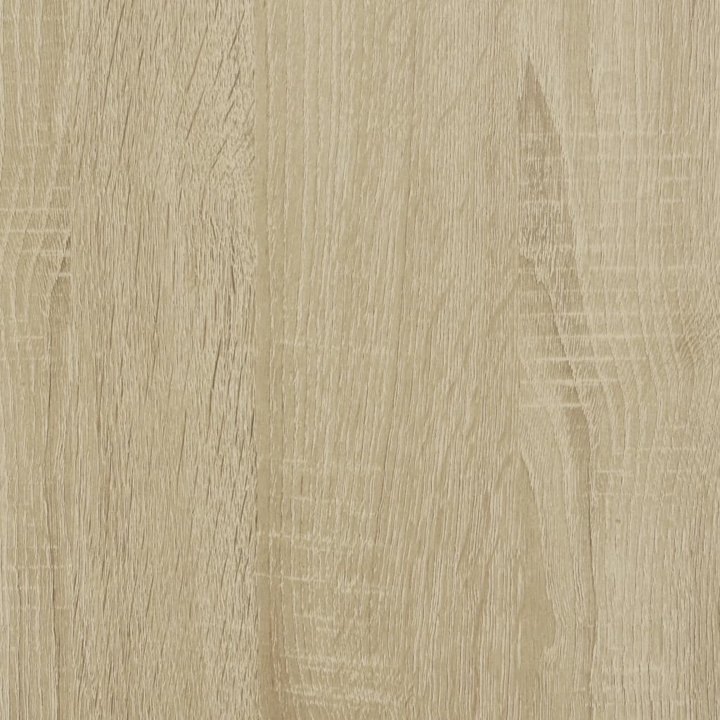 Highboard with Glass Doors Sonoma Oak 35x37x142 cm