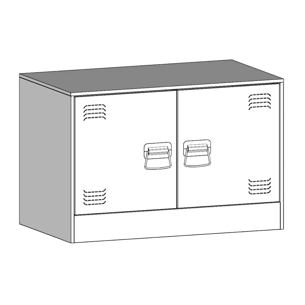 TV Cabinet Mustard Yellow 67x39x44 cm Steel