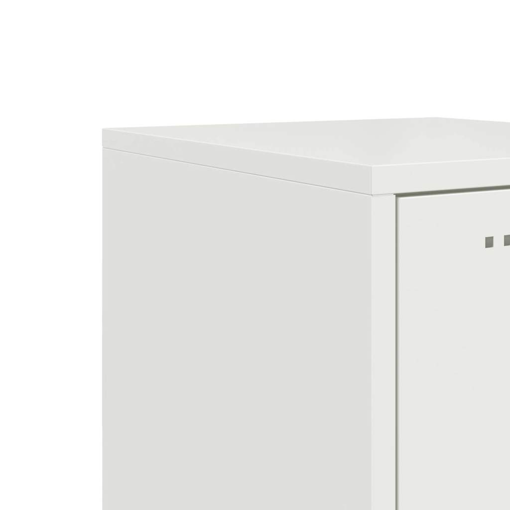 Highboard White 36x39x123 cm Steel