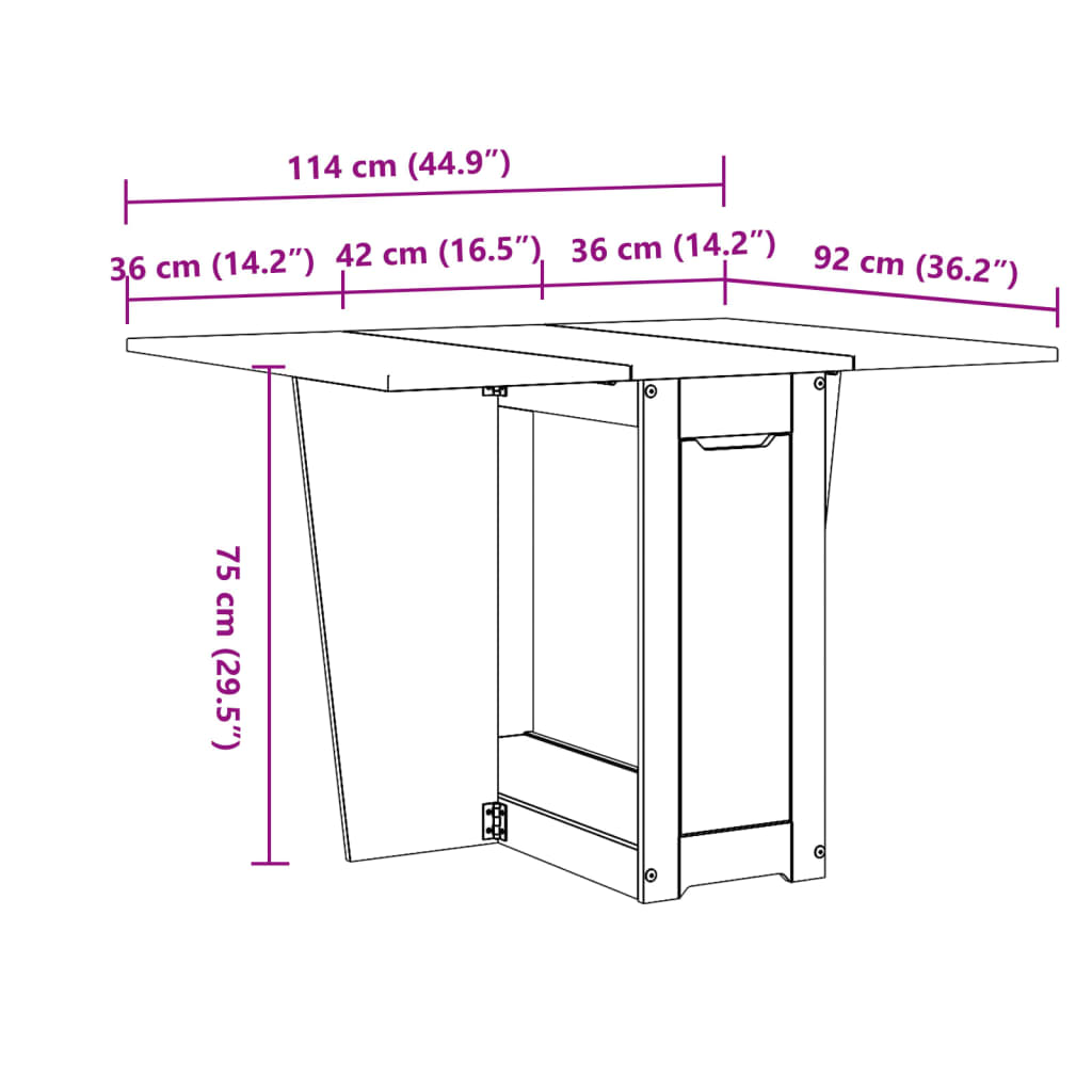 Modern Wooden Foldable Butterfly Dining Table Wood Tables Foldable