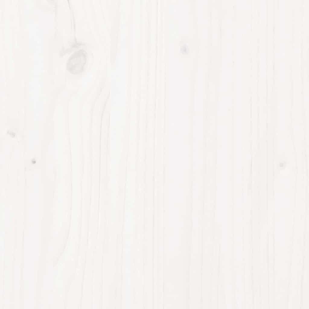 Bed Frame without Mattress White 120x200 cm Solid Wood Pine