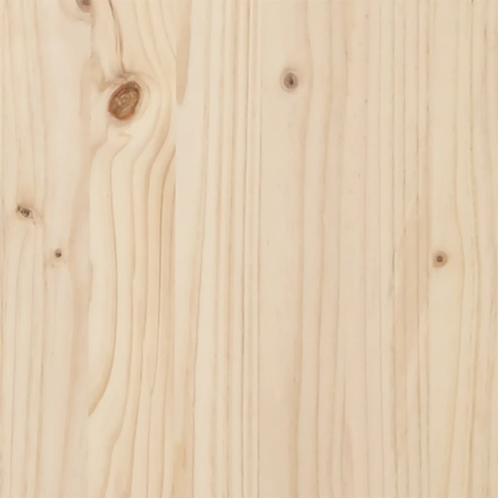 Bed Frame with Headboard 75x190 cm Small Single Solid Wood Pine