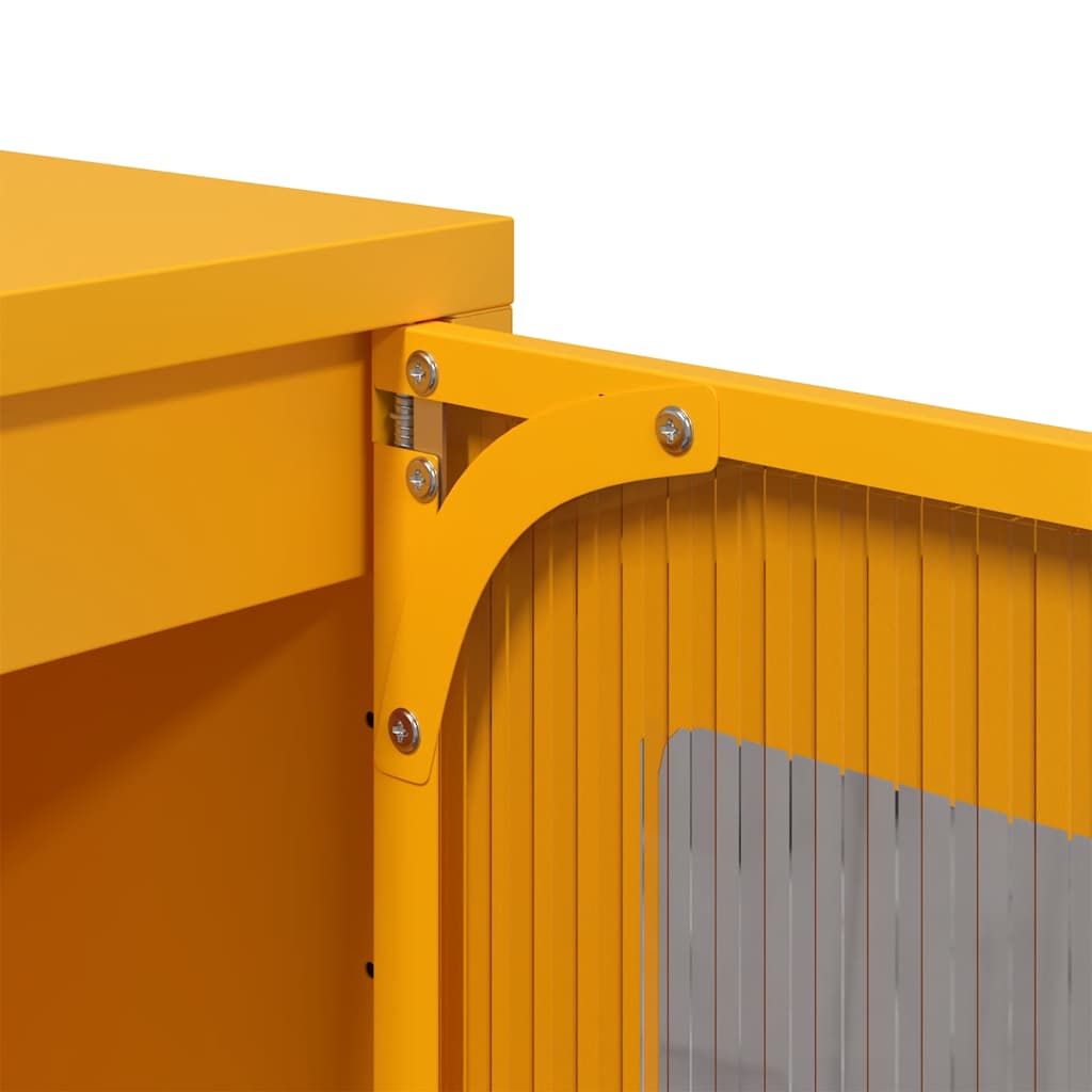 Sideboard Mustard Yellow 36x39x107 cm Cold-rolled Steel