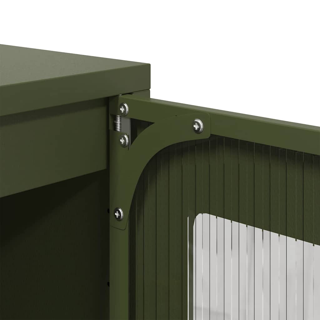 Sideboard Olive Green 36x39x107 cm Cold-rolled Steel