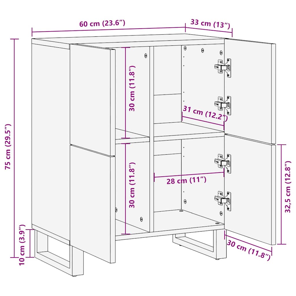 Media Storage Cabinets & Racks with Storage with Door White and Black