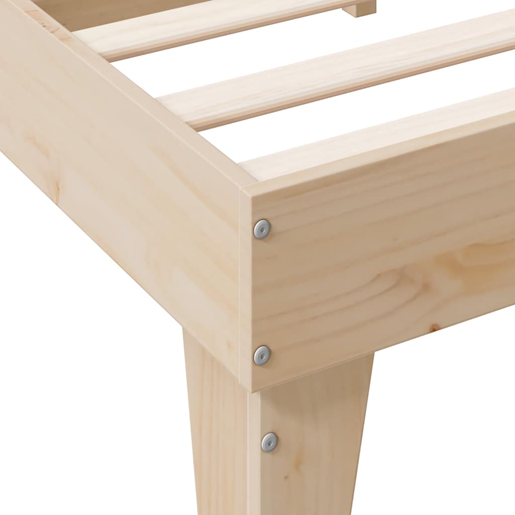 Bookcase Bed without Mattress 75x190cm Solid Wood Pine