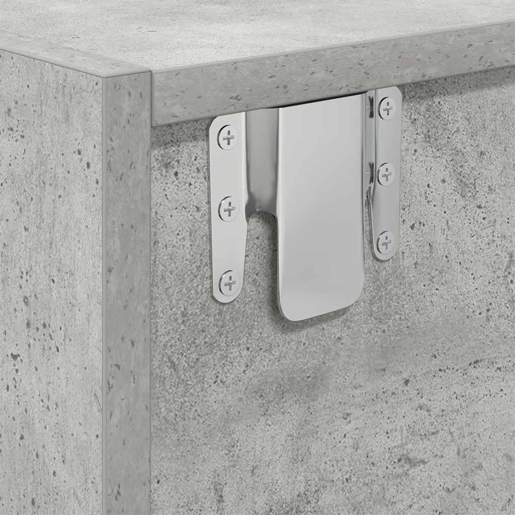 TV Cabinet Concrete Grey 60x31x25.5 cm Engineered Wood