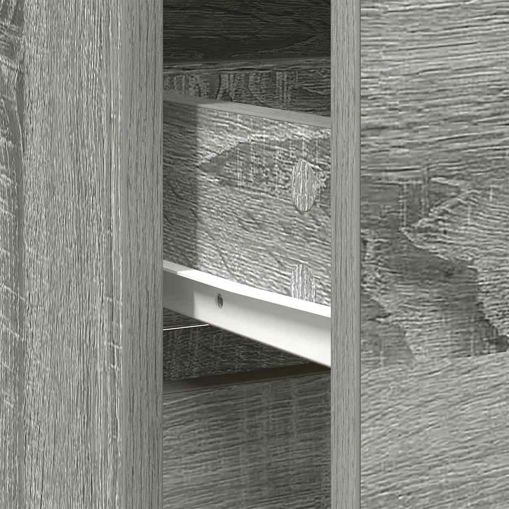 Sideboard with Drawer Grey Sonoma 80x34x76 cm Engineered Wood