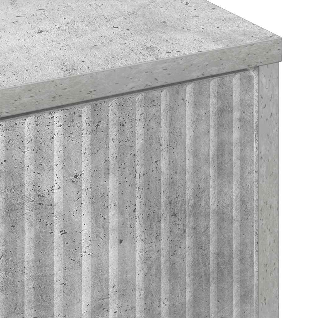 Sideboard Concrete grey 69.5 x 33 x 82 cm Engineered wood