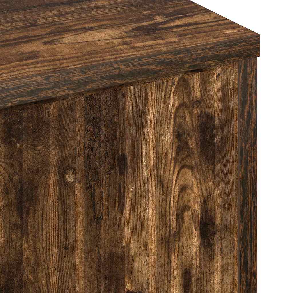 Sideboard Smoked oak 69.5 x 33 x 82 cm Engineered wood