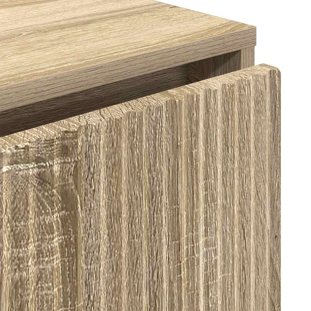 Sideboard Sonoma oak 79.5 x 33 x 82 cm Engineered wood